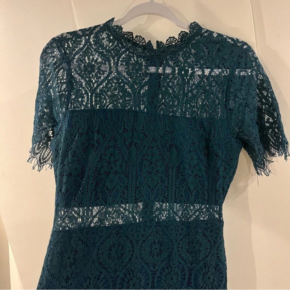 LULUS Remarkable Green Lace Midi Dress - Picture 5 of 7